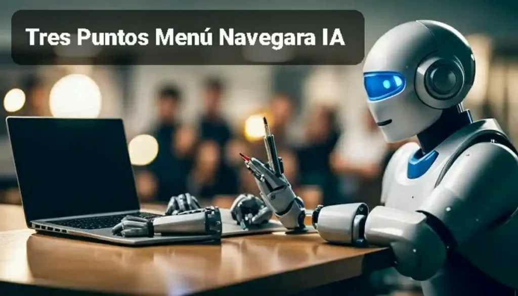 Tres Puntos Menú Navegará IA 